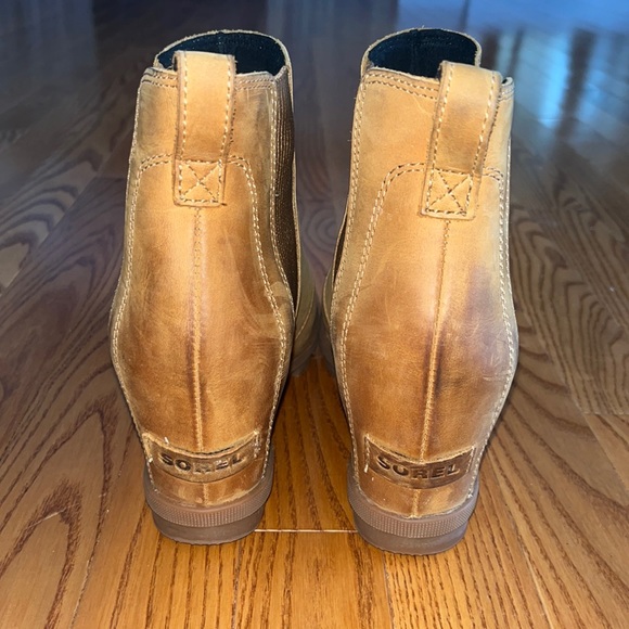 SOREL Lea Wedge camel light tan Boots- SIZE 9πͺ π₯ π« π₯ HOT BOOTIE! - Picture 5 of 9